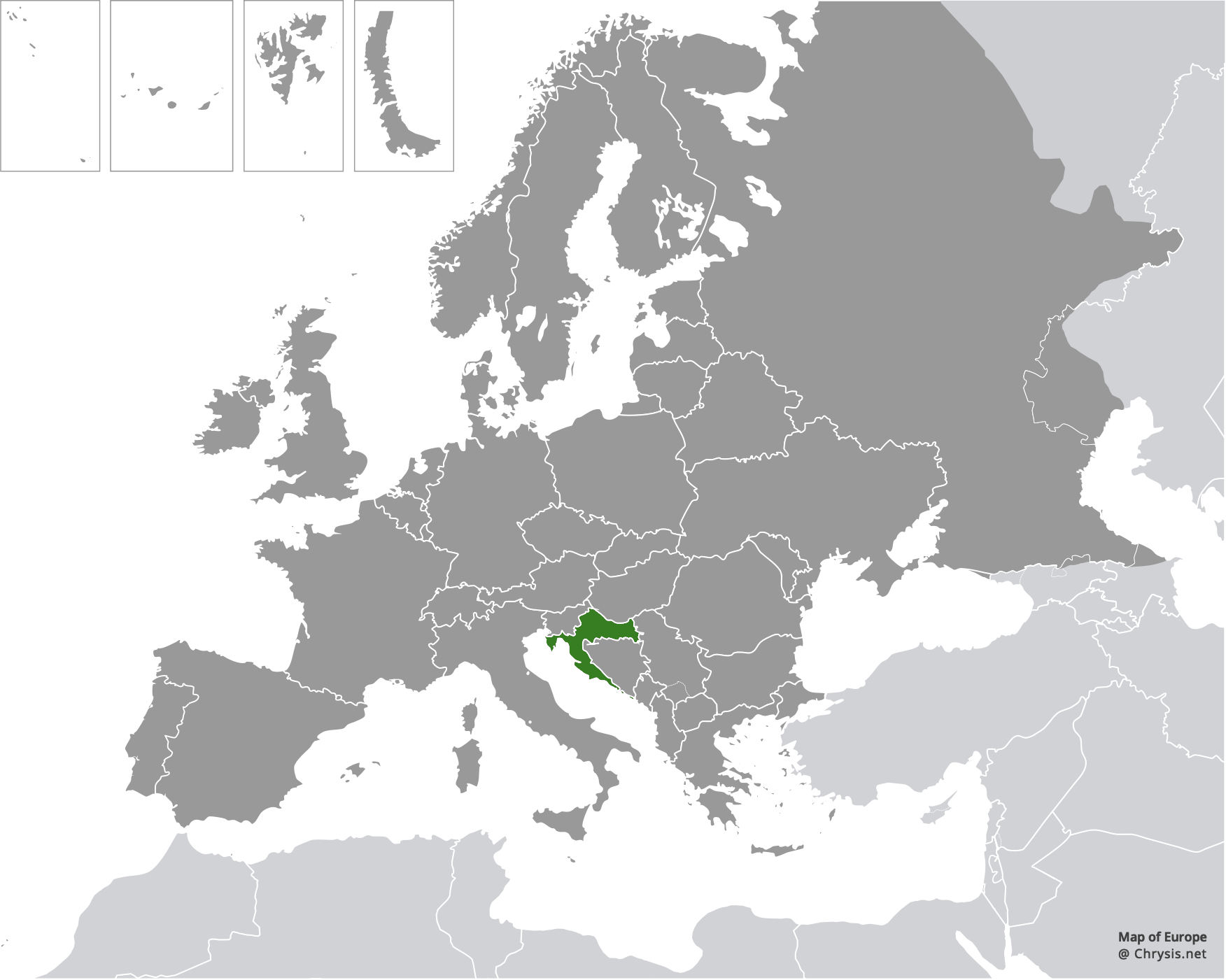 European distribution of Hedychridium maculisternum Arens, 2011
