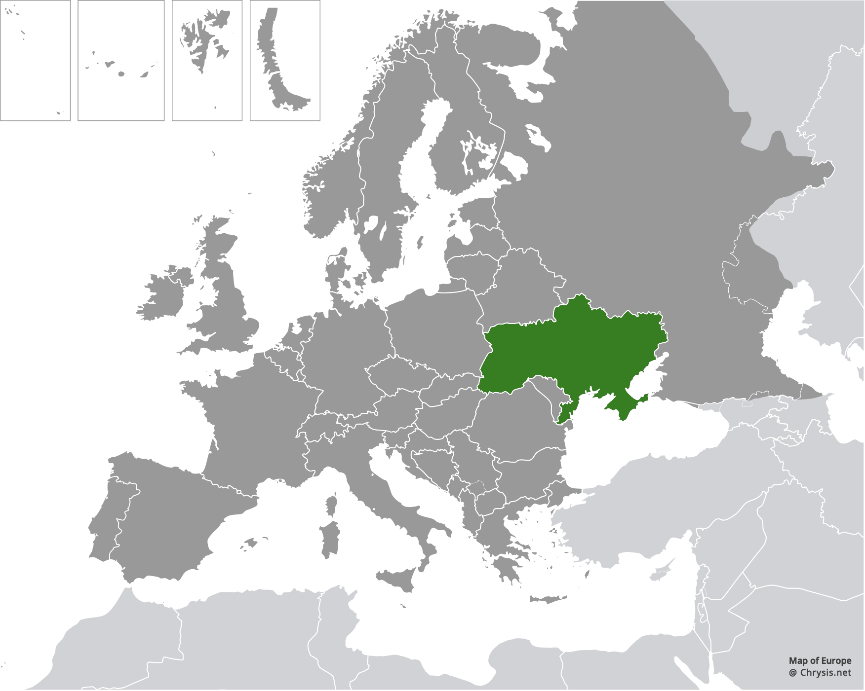 European distribution of Hedychrum tobiasi Kilimnik, 1993