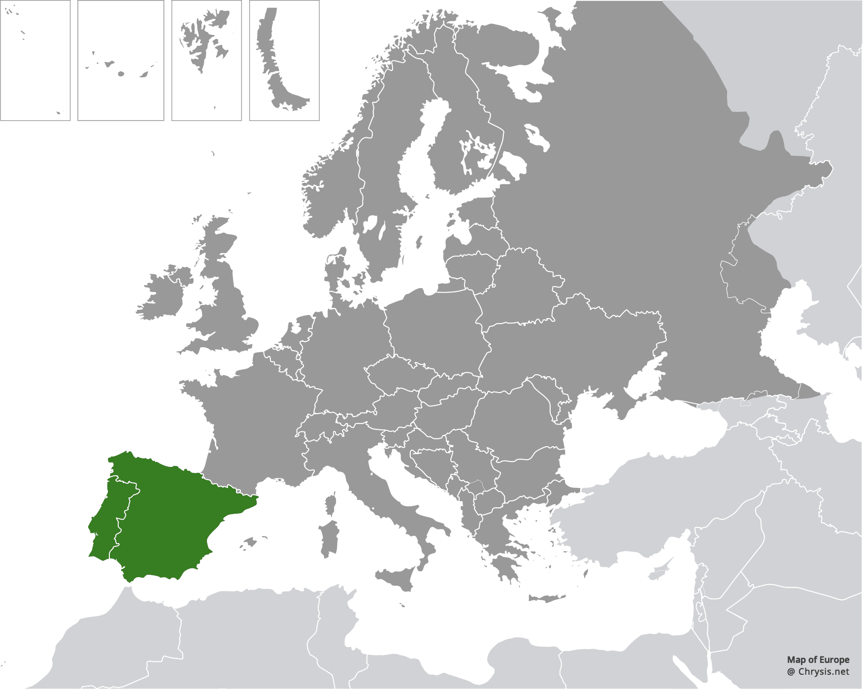European distribution of Holopyga merceti Kimsey, 1990