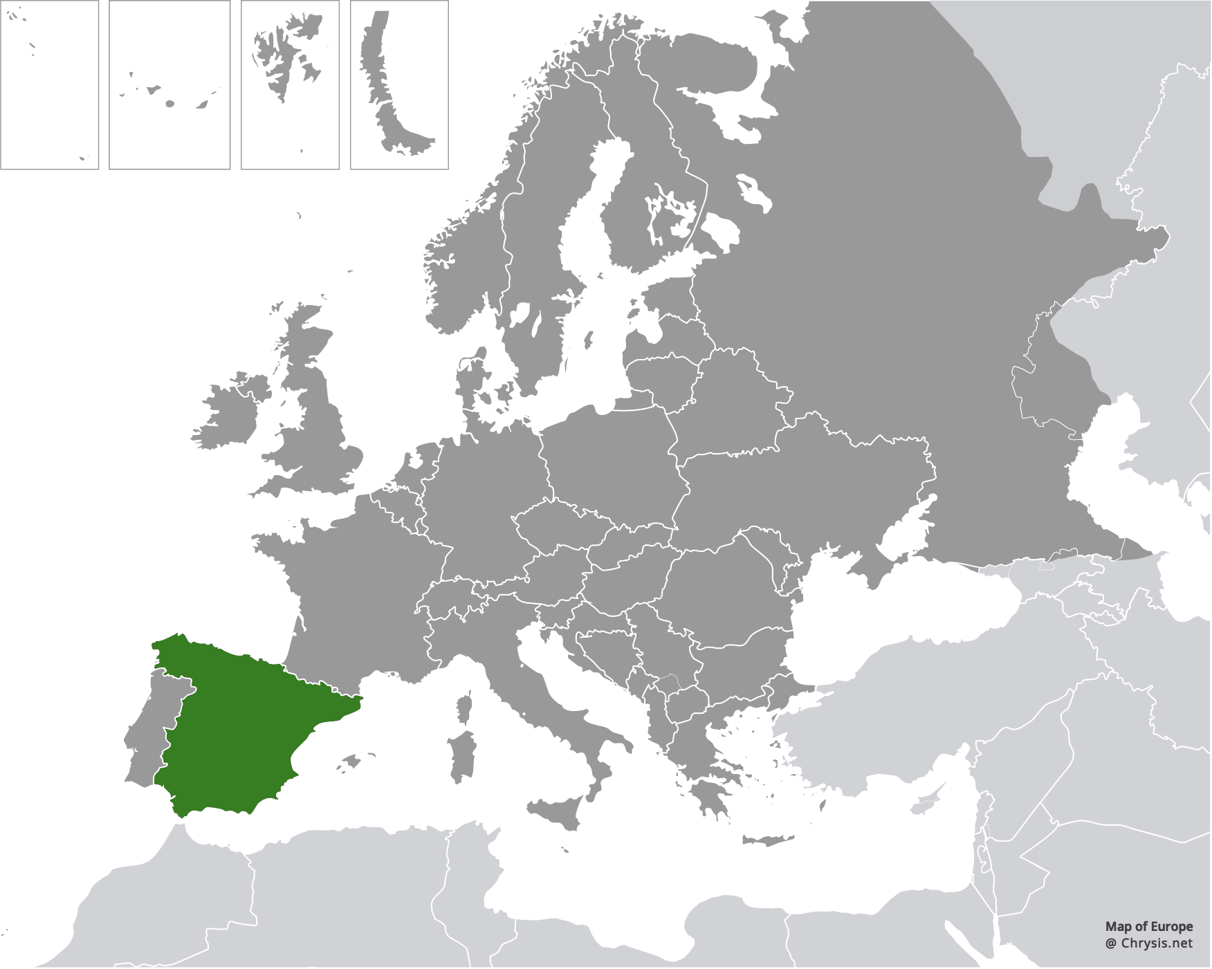 European distribution of Holopyga pseudovata Linsenmaier, 1987