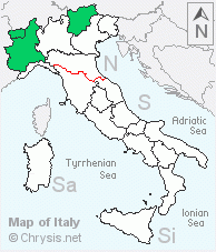 Italian distribution of Holopyga austrialis