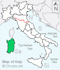 Italian distribution of Parnopes grandior linsenmaieri