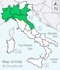 Italian distribution of Philoctetes bogdanovii
