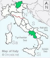 Italian distribution of Spinolia unicolor