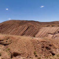 Paesaggio di rocce verso Ouarzazate