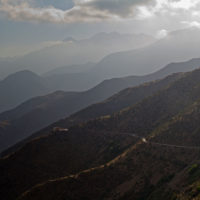 Prospettiva aerea verso il passo del Tizi n'Test